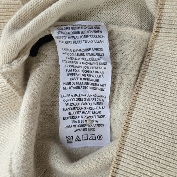 NWT-BEN SHERMAN Off-White Polo Shirt. Size M - Picture 8 of 11